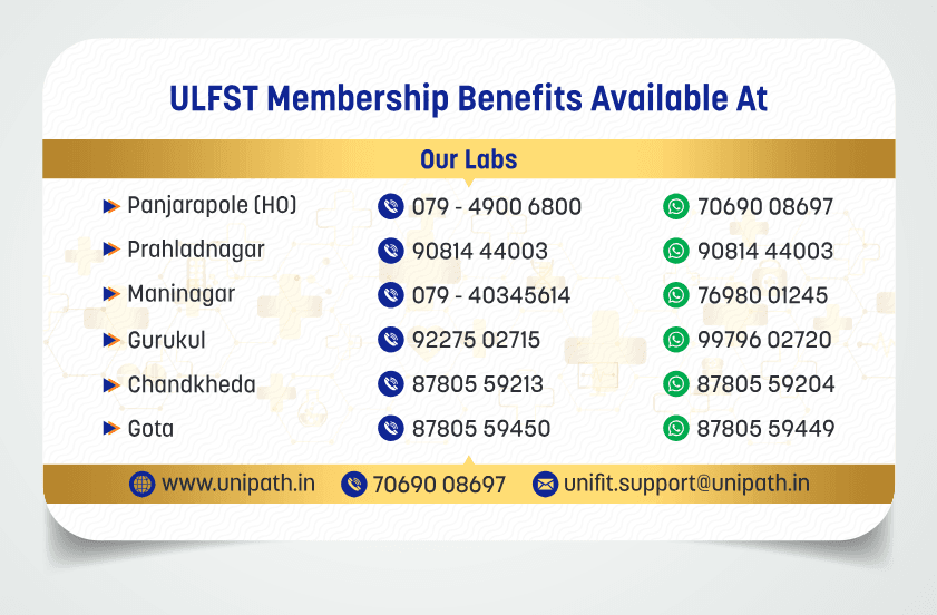 Unipath Lifetime Sugar Test Membership card — back, with lab locations